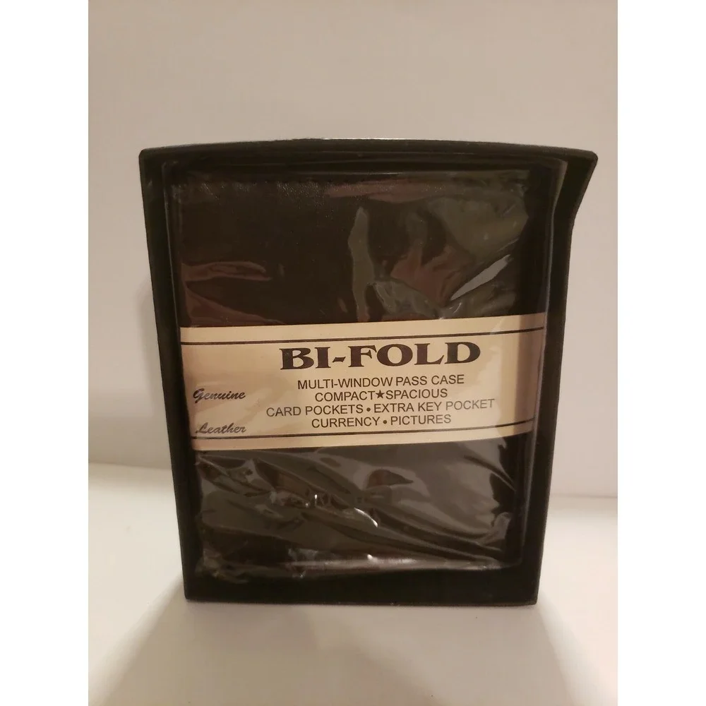 Leather Wallet Handcrafted 100% Genuine Bifold Brown Brand‎ NEW with Tags NWT